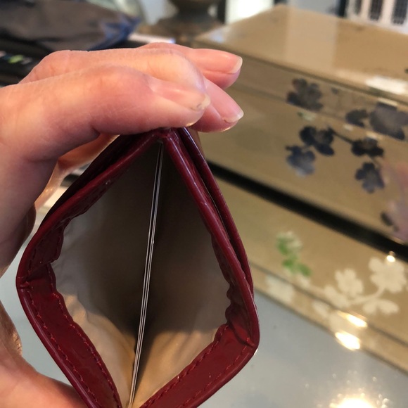 NWOT Coach patent red card holder - Picture 2 of 2